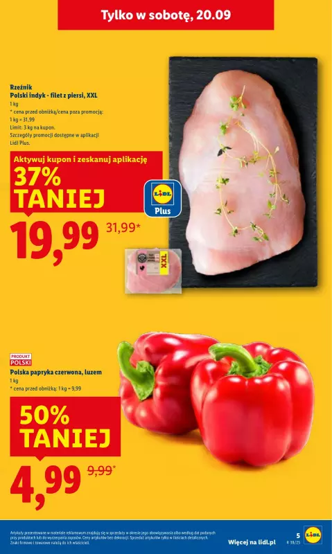 Lidl - gazetka promocyjna Oferta od czwartku od czwartku 18.09 do soboty 20.09 - strona 5