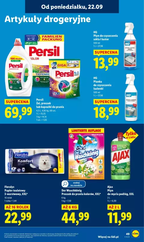 Lidl - gazetka promocyjna Oferta od poniedziałku od poniedziałku 22.09 do środy 24.09 - strona 61