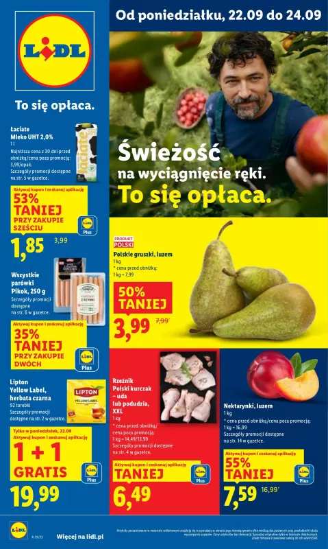 Lidl - gazetka promocyjna Oferta od poniedziałku od poniedziałku 22.09 do środy 24.09 - strona 5