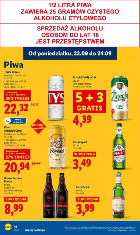 Lidl - gazetka promocyjna Oferta od poniedziałku od poniedziałku 22.09 do środy 24.09 - strona 40