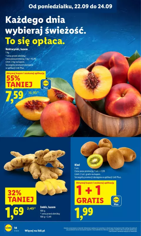 Lidl - gazetka promocyjna Oferta od poniedziałku od poniedziałku 22.09 do środy 24.09 - strona 20