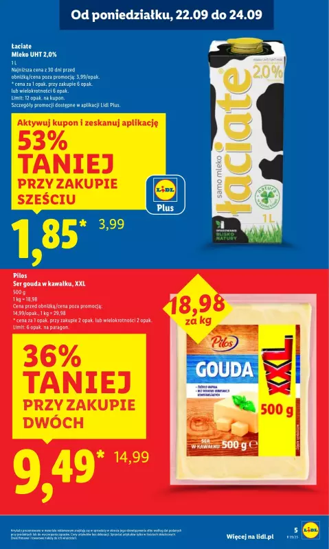 Lidl - gazetka promocyjna Oferta od poniedziałku od poniedziałku 22.09 do środy 24.09 - strona 9