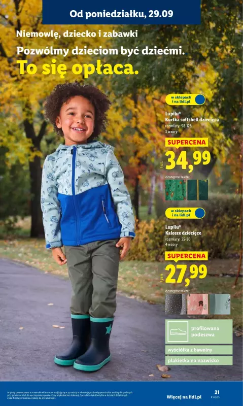 Lidl - gazetka promocyjna Katalog od poniedziałku 29.09 do soboty 04.10 - strona 29
