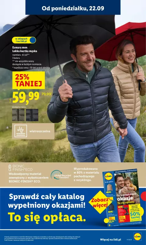 Lidl - gazetka promocyjna Oferta od poniedziałku od poniedziałku 22.09 do środy 24.09 - strona 15