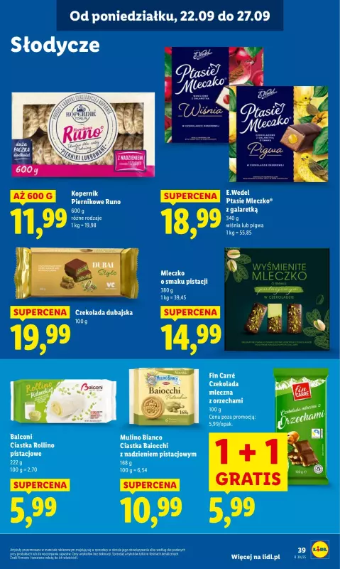 Lidl - gazetka promocyjna Oferta od poniedziałku od poniedziałku 22.09 do środy 24.09 - strona 45