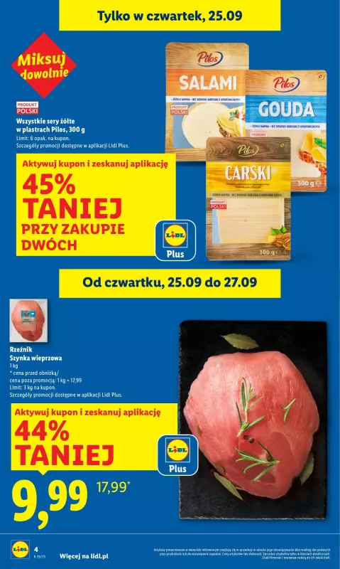 Lidl - gazetka promocyjna Oferta od czwartku od czwartku 25.09 do soboty 27.09 - strona 4