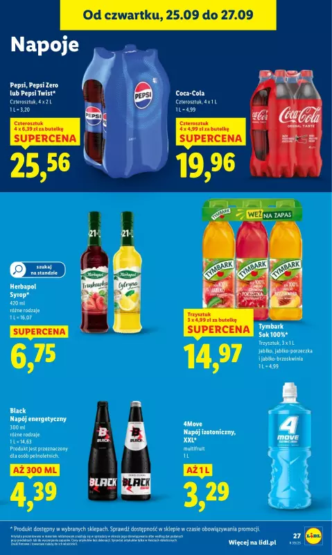 Lidl - gazetka promocyjna Oferta od czwartku od czwartku 25.09 do soboty 27.09 - strona 29