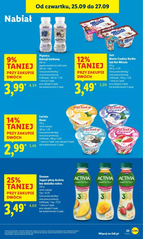 Lidl - gazetka promocyjna Oferta od czwartku od czwartku 25.09 do soboty 27.09 - strona 25