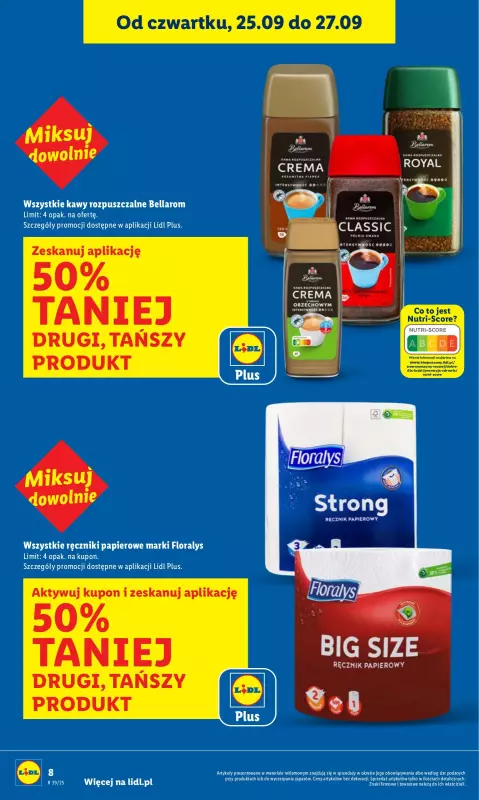 Lidl - gazetka promocyjna Oferta od czwartku od czwartku 25.09 do soboty 27.09 - strona 8