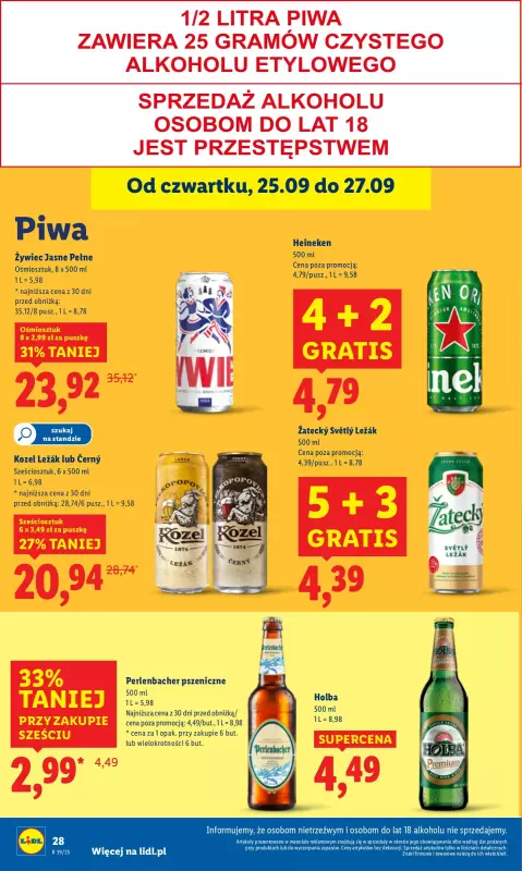 Lidl - gazetka promocyjna Oferta od czwartku od czwartku 25.09 do soboty 27.09 - strona 32