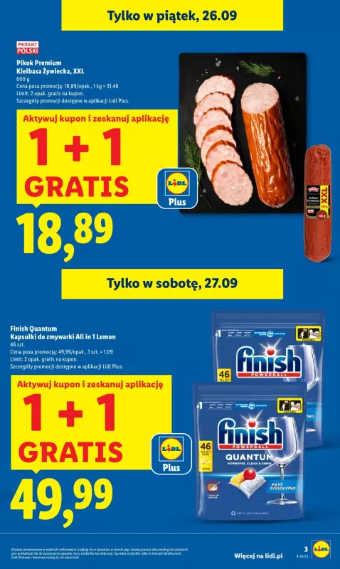 Lidl - gazetka promocyjna Oferta od czwartku od czwartku 25.09 do soboty 27.09 - strona 5