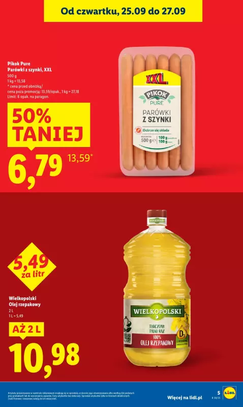 Lidl - gazetka promocyjna Oferta od czwartku od czwartku 25.09 do soboty 27.09 - strona 7