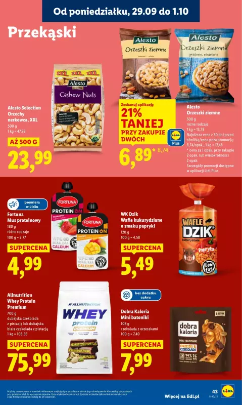 Lidl - gazetka promocyjna Oferta od poniedziałku od poniedziałku 29.09 do środy 01.10 - strona 47