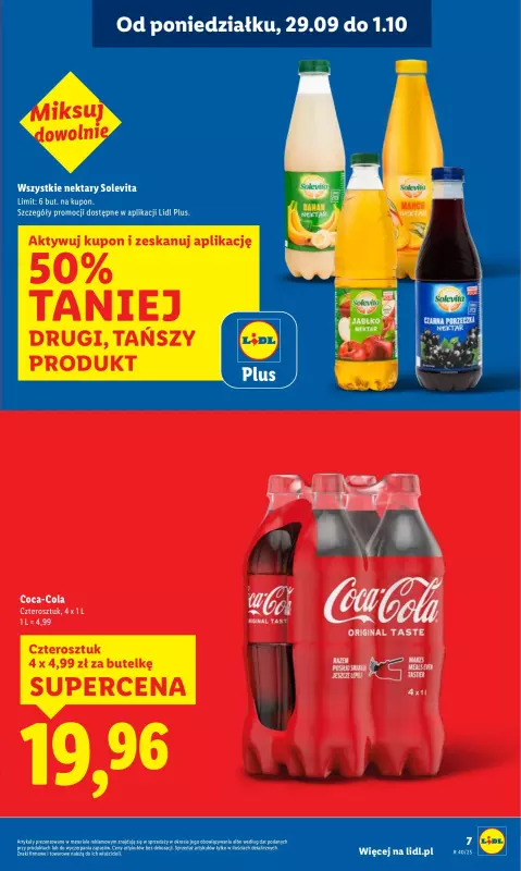 Lidl - gazetka promocyjna Oferta od poniedziałku od poniedziałku 29.09 do środy 01.10 - strona 7