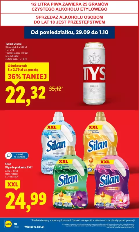 Lidl - gazetka promocyjna Oferta od poniedziałku od poniedziałku 29.09 do środy 01.10 - strona 10