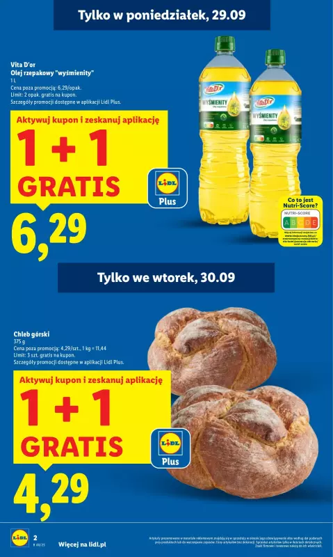 Lidl - gazetka promocyjna Oferta od poniedziałku od poniedziałku 29.09 do środy 01.10 - strona 2