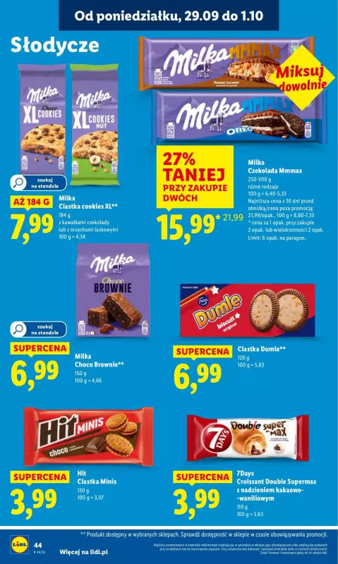 Lidl - gazetka promocyjna Oferta od poniedziałku od poniedziałku 29.09 do środy 01.10 - strona 48