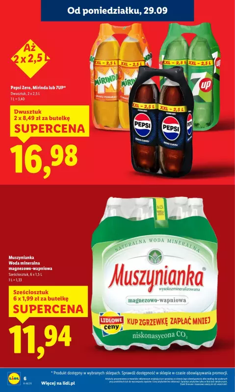 Lidl - gazetka promocyjna Oferta od poniedziałku od poniedziałku 29.09 do środy 01.10 - strona 6