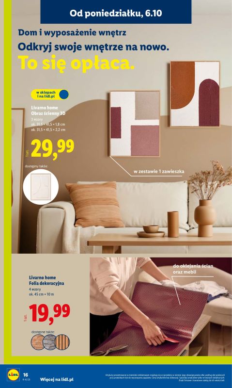 Lidl - gazetka promocyjna Katalog od poniedziałku 06.10 do soboty 11.10 - strona 16