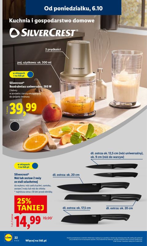 Lidl - gazetka promocyjna Katalog od poniedziałku 06.10 do soboty 11.10 - strona 22