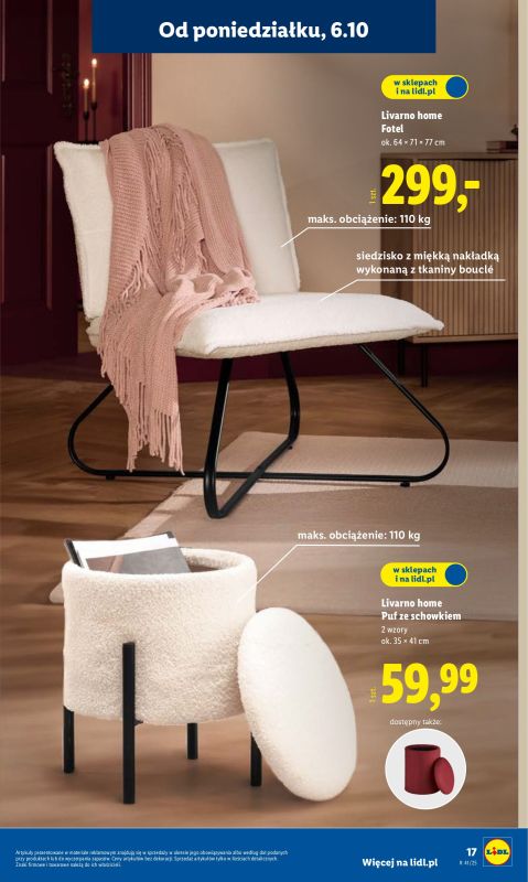 Lidl - gazetka promocyjna Katalog od poniedziałku 06.10 do soboty 11.10 - strona 17