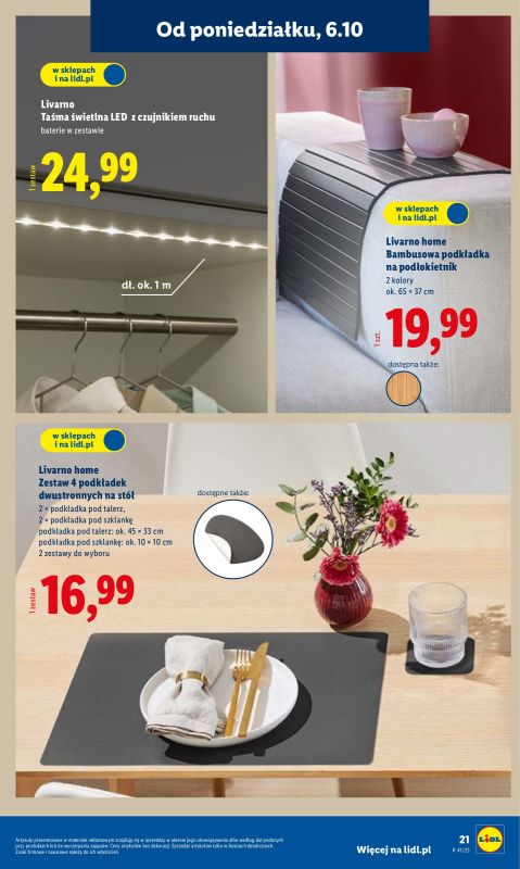 Lidl - gazetka promocyjna Katalog od poniedziałku 06.10 do soboty 11.10 - strona 21