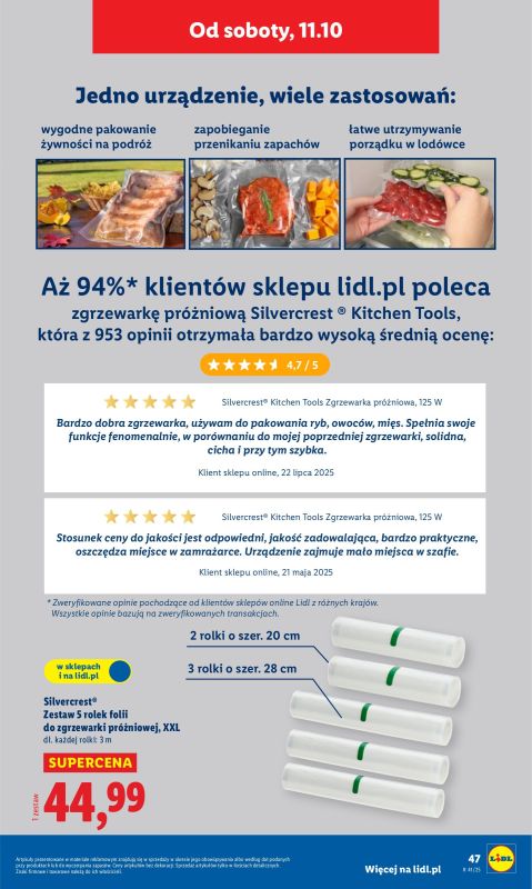 Lidl - gazetka promocyjna Katalog od poniedziałku 06.10 do soboty 11.10 - strona 51