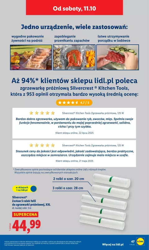 Lidl - gazetka promocyjna Katalog od poniedziałku 06.10 do soboty 11.10 - strona 51