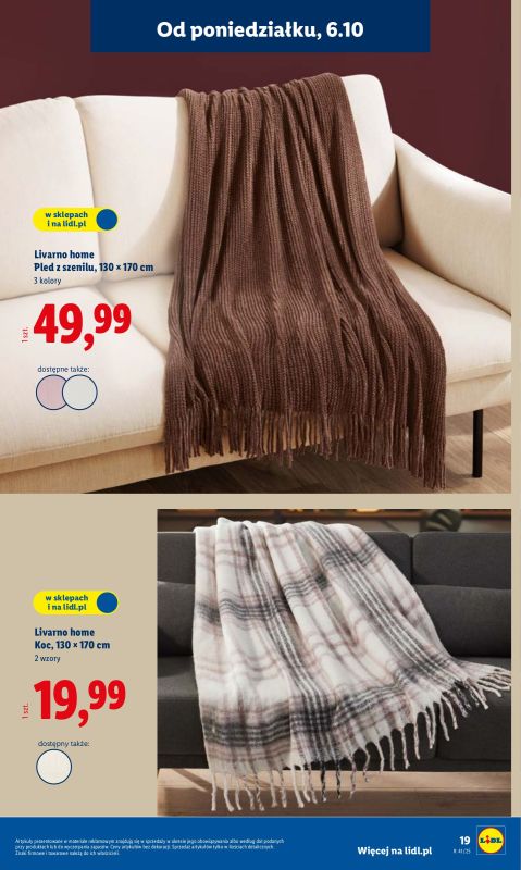 Lidl - gazetka promocyjna Katalog od poniedziałku 06.10 do soboty 11.10 - strona 19