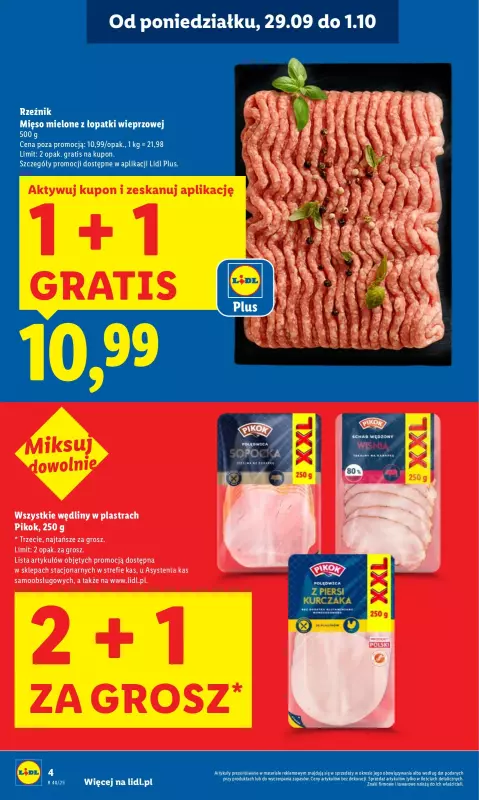 Lidl - gazetka promocyjna Oferta od poniedziałku od poniedziałku 29.09 do środy 01.10 - strona 4