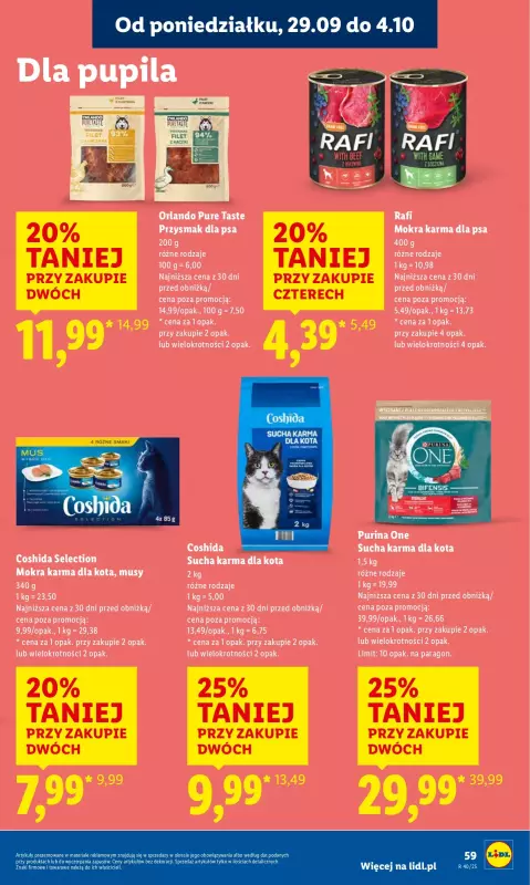 Lidl - gazetka promocyjna Oferta od poniedziałku od poniedziałku 29.09 do środy 01.10 - strona 63