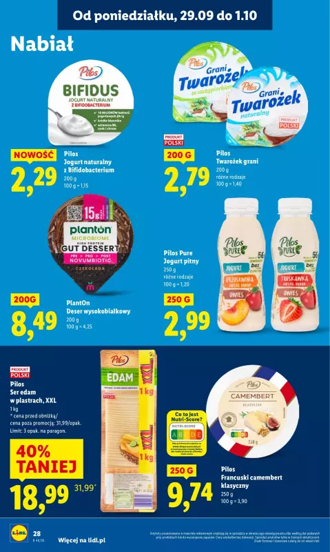 Lidl - gazetka promocyjna Oferta od poniedziałku od poniedziałku 29.09 do środy 01.10 - strona 30