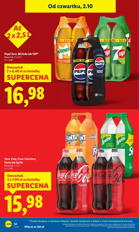 Lidl - gazetka promocyjna Oferta od czwartku od czwartku 02.10 do soboty 04.10 - strona 14