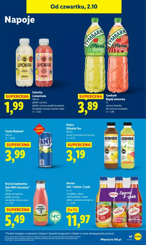 Lidl - gazetka promocyjna Oferta od czwartku od czwartku 02.10 do soboty 04.10 - strona 51