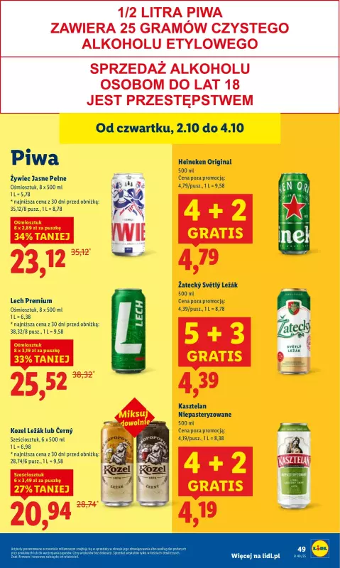 Lidl - gazetka promocyjna Oferta od czwartku od czwartku 02.10 do soboty 04.10 - strona 53