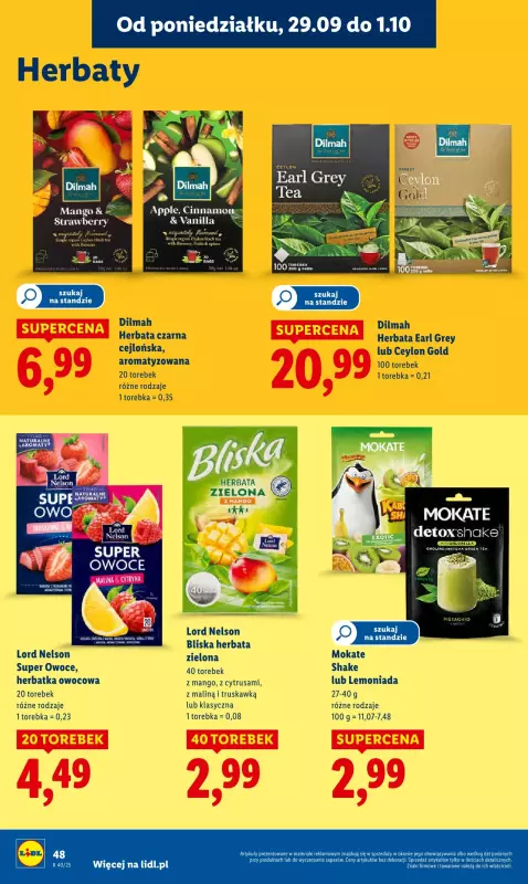 Lidl - gazetka promocyjna Oferta od poniedziałku od poniedziałku 29.09 do środy 01.10 - strona 52