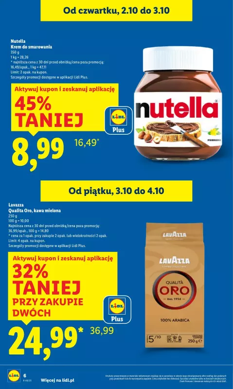 Lidl - gazetka promocyjna Oferta od czwartku od czwartku 02.10 do soboty 04.10 - strona 6