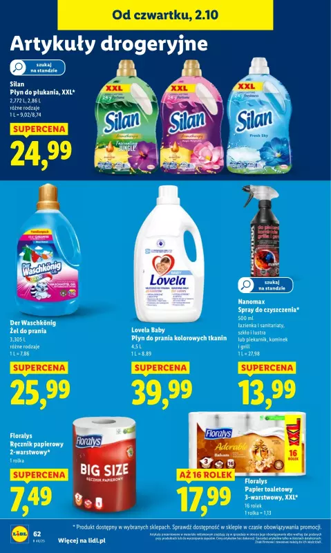 Lidl - gazetka promocyjna Oferta od czwartku od czwartku 02.10 do soboty 04.10 - strona 66