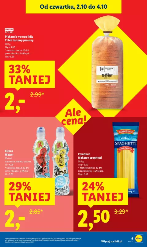 Lidl - gazetka promocyjna Oferta od czwartku od czwartku 02.10 do soboty 04.10 - strona 9