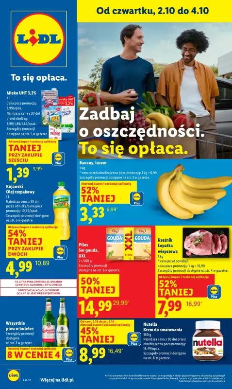 Lidl - gazetka promocyjna Oferta od czwartku od czwartku 02.10 do soboty 04.10