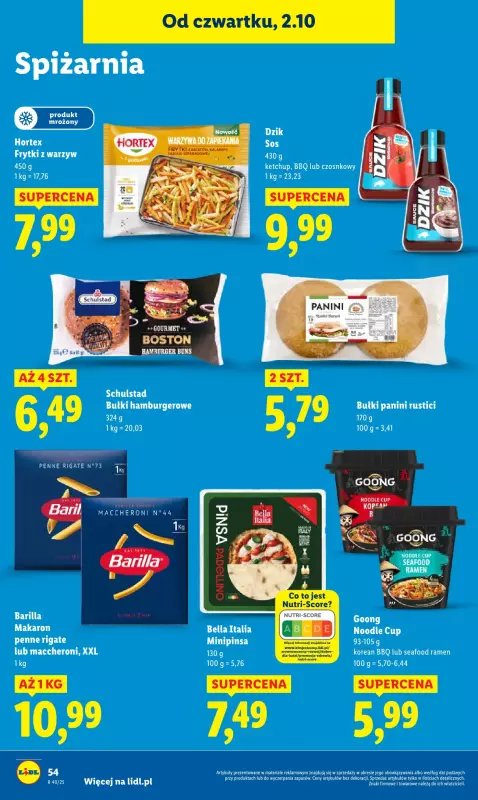 Lidl - gazetka promocyjna Oferta od czwartku od czwartku 02.10 do soboty 04.10 - strona 62