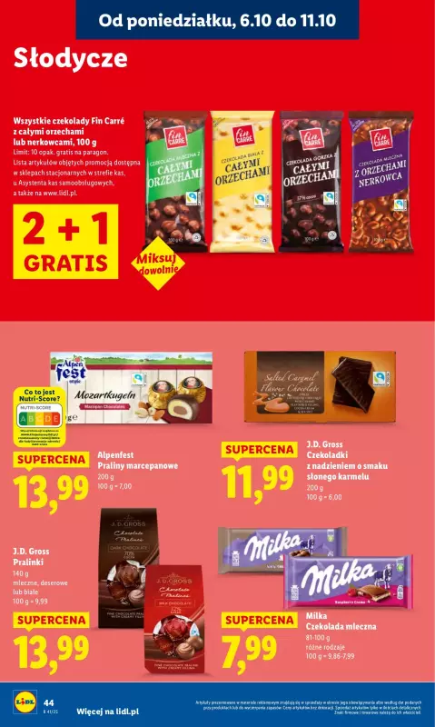 Lidl - gazetka promocyjna Oferta od poniedziałku od poniedziałku 06.10 do środy 08.10 - strona 44