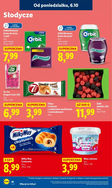 Lidl - gazetka promocyjna Oferta od poniedziałku od poniedziałku 06.10 do środy 08.10 - strona 46