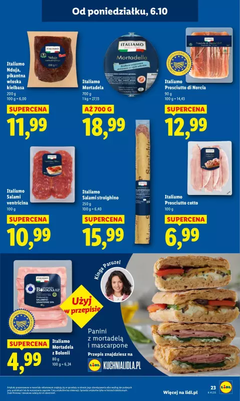 Lidl - gazetka promocyjna Oferta od poniedziałku od poniedziałku 06.10 do środy 08.10 - strona 23
