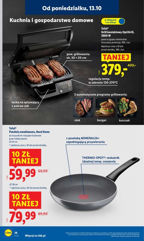 Lidl - gazetka promocyjna Katalog od 13.10 od poniedziałku 06.10 do soboty 18.10 - strona 14