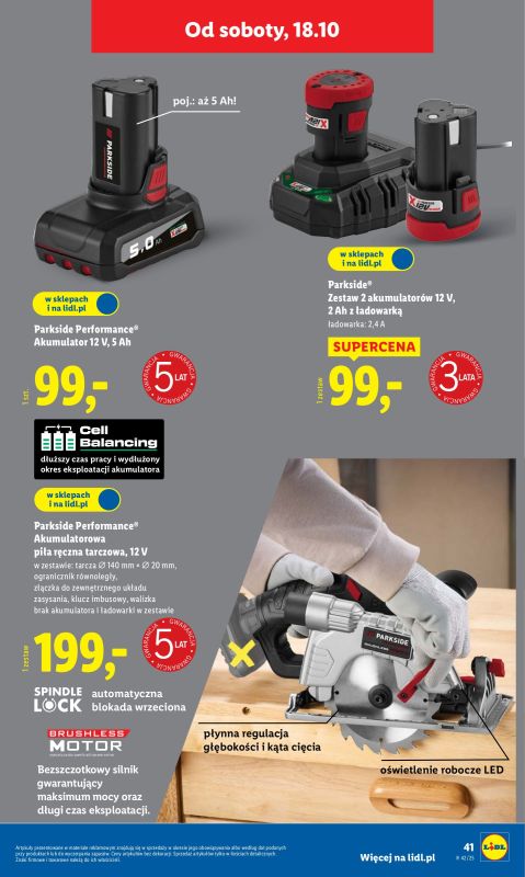 Lidl - gazetka promocyjna Katalog od 13.10 od poniedziałku 06.10 do soboty 18.10 - strona 49