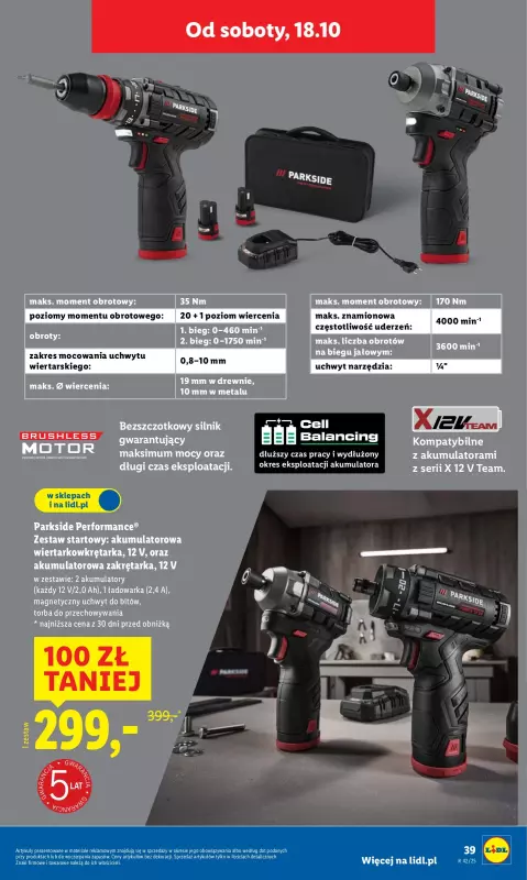 Lidl - gazetka promocyjna Katalog od 13.10 od poniedziałku 06.10 do soboty 18.10 - strona 47