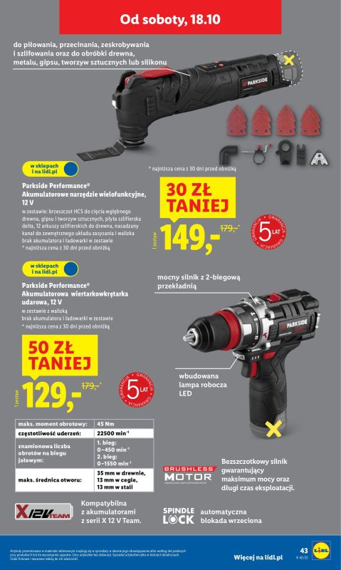 Lidl - gazetka promocyjna Katalog od 13.10 od poniedziałku 06.10 do soboty 18.10 - strona 51