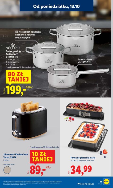 Lidl - gazetka promocyjna Katalog od 13.10 od poniedziałku 06.10 do soboty 18.10 - strona 15