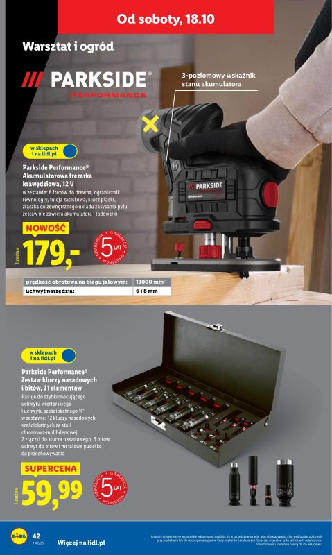 Lidl - gazetka promocyjna Katalog od 13.10 od poniedziałku 06.10 do soboty 18.10 - strona 50